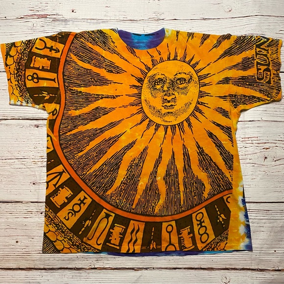 Liquid Blue Other - 1992 Liquid Blue Sun & Moon Chris Pemberton AOP Tee Shirt